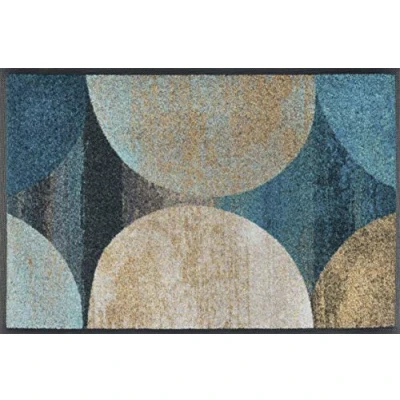 Abbildung von wash+dry Fußmatte, Galaxia 40x60 cm, innen und außen, waschbar, Türkis