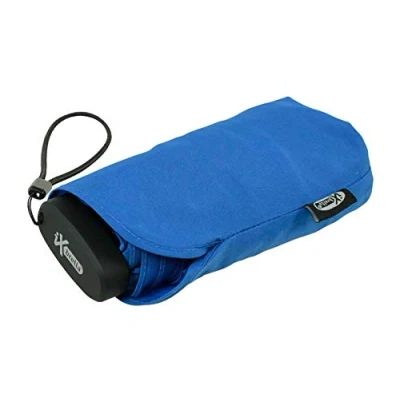 Abbildung von iX brella Ultra Small 15cm Kleiner Taschenschirm im Handy Format Victoria Blue