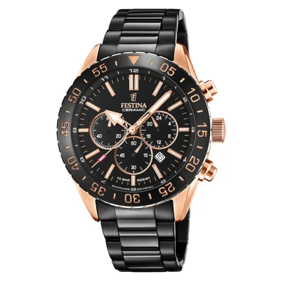 Abbildung von Festina Ceramic Chronograph, Herren, Größe: One Size, Black