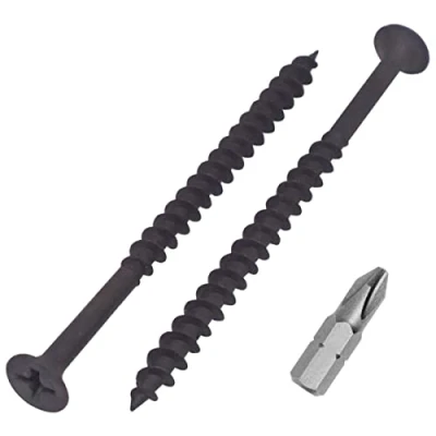 Abbildung von SKIR&#039;CO (30 Stück) Schwarzes Phosphat Finish 4,2 x 70 mm Trockenbauschrauben, Holzschrauben, Kreuzschlitz, Gipskartonschrauben