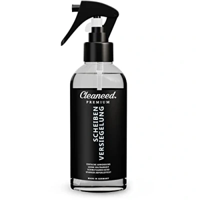 Abbildung von Cleaneed Premium Scheibenversiegelung Auto [Made in Germany] Einfache Anwendung und Lange Haltedauer mit starkem Abperleffekt Regenabweiser Spray, Windschutzscheiben Versiegelung