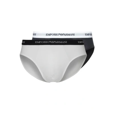 Abbildung von Emporio Armani Herren 111321cc717 Slip, Mehrfarbig ( Bianko / Marine 10410 ) , S EU