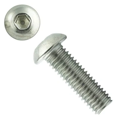 Abbildung von Eisenwaren2000 M4 x 6 mm Linsenkopfschrauben mit Innensechskant (100 Stück) ISO 7380 Linsenkopf Schrauben Flachkopf Gewindeschrauben Edelstahl A2 V2A rostfrei