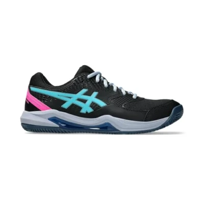 Abbildung von ASICS Herren Gel Dedicate 8 Padel Sneaker, SCHWARZ/Energy Aqua, 46.5 EU
