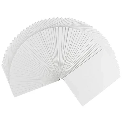 Abbildung von Ideen mit Herz Klappkarten Set blanko 50 Faltkarten Karten zum Selbstgestalten ideal Basteln von Grußkarten &amp; Einladungskarten Din B6 (11,5cm x 16,5cm) 230 g/m² weiß Stück