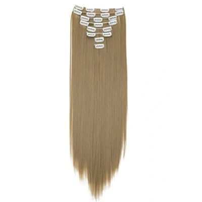 Abbildung von CAISHA XXL 60cm 8 Teile Set CLIP IN EXTENSIONS Haarverlängerung Haarteil Glatt Naturblond CES24