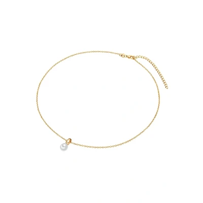 Abbildung von Valero Pearls SÜßWASSER Zuchtperlen Halskette, Damen, Größe: One Size, Gelbgold