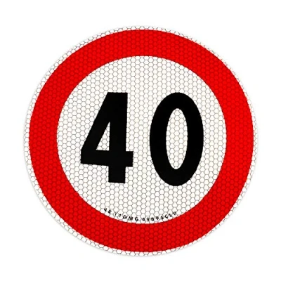 Abbildung von 4R Quattroerre.it 1545/40 Selbstklebende Geschwindigkeitsbegrenzung 40 km/h, EU genehmigt