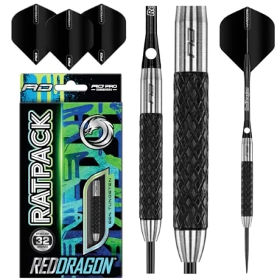 Abbildung von RED DRAGON Rat 1: 32g Tungsten Darts mit Flights und Schäfte