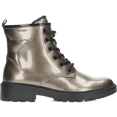 Abbildung von Geox J Casey Girl Ankle Boot, Lead/Black, 38 EU