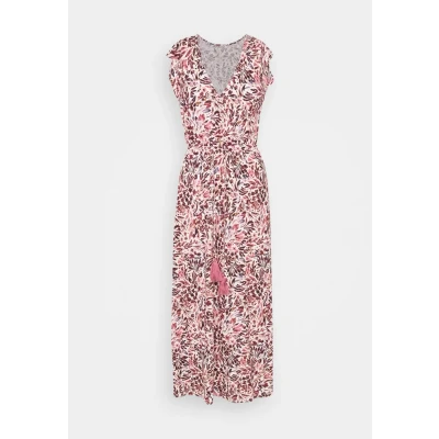 Abbildung von Lascana Vivance BY Maxikleid Fleur Freizeitkleid cremerosa b, Damen, Größe: 34, Creme rosa b