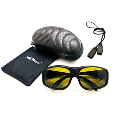 Abbildung von MCWlaser Laser Schutzbrille Brille 190 450 &amp; 800 2000nm Safety Glasses Typisch für 355nm 405nm 445nm 450nm 808nm 980nm 1064nm 1085nm 1320nm 1342nm 1470nm 1550nm Absorptionstyp EP 5 Typ 9