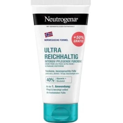 Abbildung von Neutrogena Reichhaltige Fußcreme (150 ml), beruhigende feuchtigkeitsspendende für sehr trockene Füße mit Glycerin, Allantoin &amp; Panthenol, spürbar weichere geschmeidigere Haut