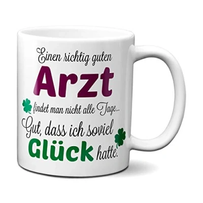 Abbildung von TassenKing Einen guten Arzt... Tasse Kaffeebecher mit Spruch