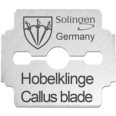 Abbildung von DREI SCHWERTER Hornhauthobel Klingen, Ersatzklingen 100 (10x10) Stück Made in Solingen