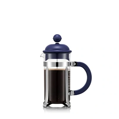 Abbildung von BODUM Caffettiera 1913 540BTR Tritan Kaffeemaschine, 3 Tassen, 0,35 l, 340,2 g, Dunkelblau