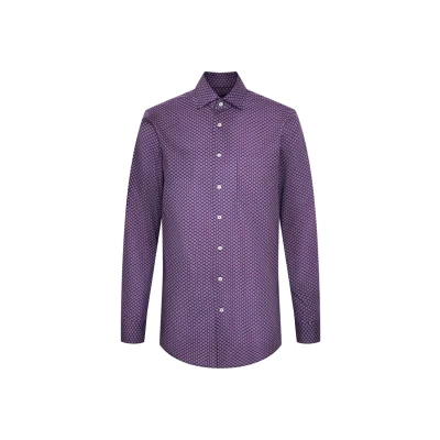 Abbildung von Seidensticker Schwarze ROSE Hemd, Herren, Größe: 44, Purple