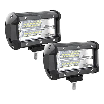 Abbildung von AUXTINGS LED Arbeitsscheinwerfer 5 Zoll 72W Zusatzscheinwerfer 5600LM Auto Scheinwerfer Offroad Flutlicht Spotlight 6000K Wasserdicht IP67 Arbeitslicht 12V (2 Stück)