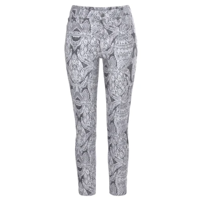 Abbildung von Lascana Jeans Skinny Fit, Damen, Größe: 42, Offwhite anthrazit bedruckt