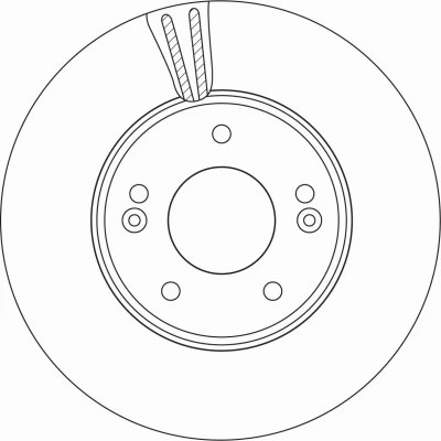 Abbildung von TRW DF6966 Bremsscheibe 288 25 5 114,3 Belüftet lackiert HYUNDAI: i30 III Hatchback, Estate, Fastback, KIA: Ceed Hatchback