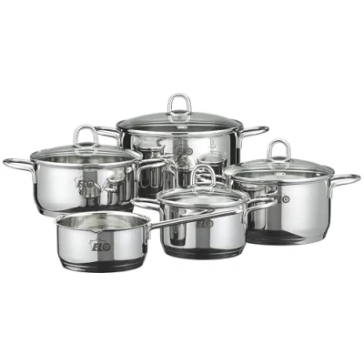 Abbildung von ELO Kochtopf Rubin Set 5 teilig Edelstahl 18/10