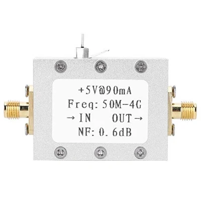 Abbildung von 50M 4GHz rauscharmer Verstärker 0,6 dB RF LNA Hochlineares Verstärkungssignal Empfängermodul 110 dBm APM Karte für UKW HF UKW/UHF Amateurfunk