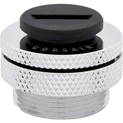 Abbildung von Corsair Hydro X Series, XF Einfüllöffnung (Standard G1/4&quot; Gewinde (BSPP) Messing Gefertigt, Einfaches Einfüllen/Ablassen, Schließring mit Gewinde, Im Enthaltener Verschlussstopfen) Chrom