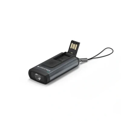 Abbildung von Ledlenser K6R Safety 4GB, aktivierbarer Schrillalarm als Hilferuf, 400 Lumen, 4GB USB Stick, wiederaufladbar