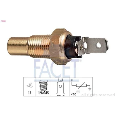 Abbildung von FACET 7.3080 Kühlmitteltemperatursensor Made in Italy OE Equivalent braun MITSUBISHI: PAJERO 3, ECLIPSE 1, SUZUKI: SWIFT 2