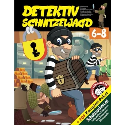 Abbildung von Detektiv Spionage Schnitzeljagd Kindergeburtstag 6 8 Jahre: Schnappt eure Lupe: Die Jagd nach dem Schatz mit Schlüsselcode, Cäsarscheibe Alle Materialien im Buch. (Bravo Schatzsuche)