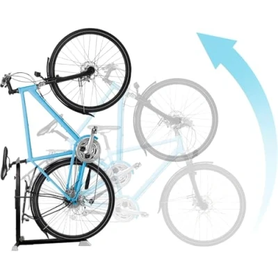 Abbildung von Bike NOOK PRO Fahrradständer Hinterrad für den Innenbereich, Fahrradhalter, Garagen Ordnungssysteme Fahrräder, platzsparender Ständer mit verstellbarer Höhe, Stand