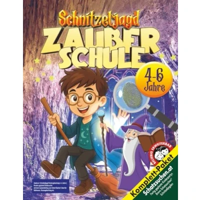 Abbildung von Zauberer Schnitzeljagd Kindergeburtstag 4 6 Jahre: Kreativ geplante Schatzsuche mit dem Zauberlehrling zum Sofort Starten! Ideal für Halloween, Hexengeburtstag etc. (Bravo Schatzsuche)
