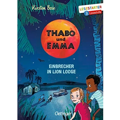 Abbildung von Thabo und Emma. Einbrecher in Lion Lodge: Lesestarter. 3. Lesestufe