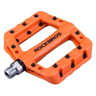 Abbildung von ROCKBROS Fahrradpedale Nylon Composite Flatpedale 9/16 MTB Pedale 3 Bearing rutschfest Wasserdicht Anti Staub