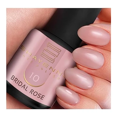 Abbildung von SHAYENNE Shellac Gel Nagellack 15 ml für UV LED Lampe 10 Bridal Rose Rosa MADE in GERMANY Nail Polish for Lamp Nagel Lack Gellack Nagelgel