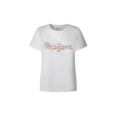 Abbildung von Pepe Jeans Becky Tshirt print, Damen, Größe: Large, White