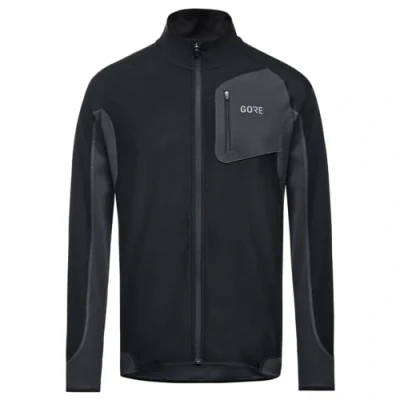 Abbildung von GORE WEAR Herren R3 Partial Windstopper Shirt, Black/Terra Grey, M EU