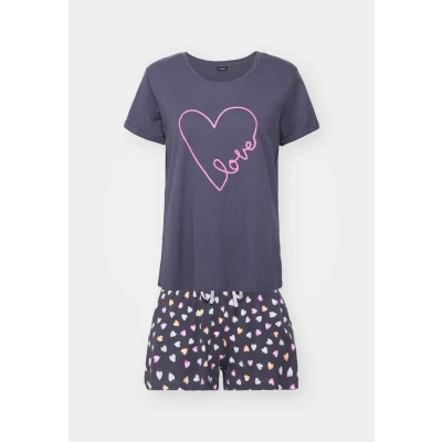 Abbildung von Lascana VD LOVE Nachtwäsche Set, Damen, Größe: 36/38, Antrazit