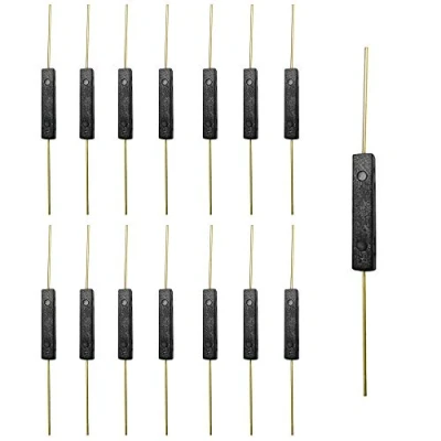 Abbildung von GTIWUNG 15 Stücke Reed Schalter Kunststoff Reedschalter Reedkontakt Schließer (N/O) Magnetischer Induktionsschalter für Arduino(2,5mmx14mm)