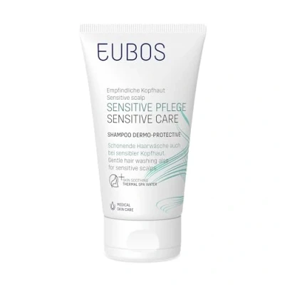 Abbildung von EUBOS SENSITIVE Pflege Shampoo Dermo Protective Milde Reinigung für jeden Haartyp Wohltuende empfindliche Kopfhaut Hautverträglichkeit dermatologisch bestätigt 150ml