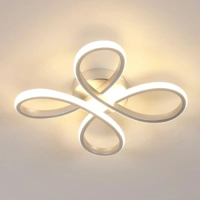 Abbildung von Comely LED Deckenleuchte, 30W 3375LM Modern Deckenlampe Deckenbeleuchtung für Wohnzimmer Schlafzimmer Esszimmer, Warmes Licht 3000K, 30cm, Silber