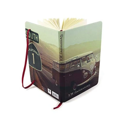 Abbildung von BRISA VW Collection Volkswagen Notiz Tage Schreib Buch, liniert im Hardcover Einband T1 Bus Design DIN A5 (Highway 1/Bunt)