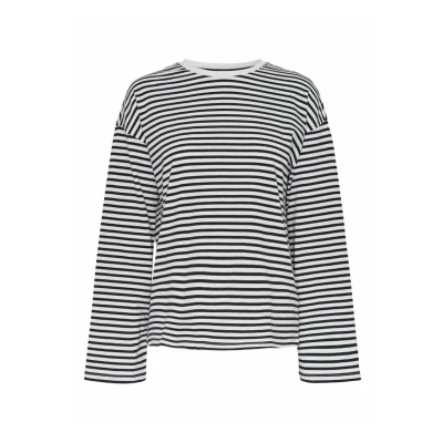 Abbildung von Pieces MIT Pcsadie Langarmshirt, Damen, Größe: XXL, Cloud dancer