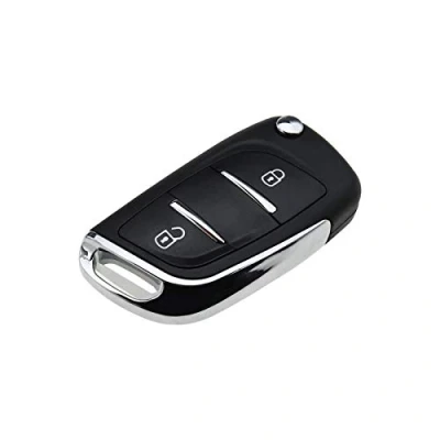 Abbildung von Create idea Auto 2 Tasten Fernbedienung Klappschlüssel Anhänger Schlüsselschale Gehäuse HU83 Schlüsselrohling CE0536 Batteriehalter