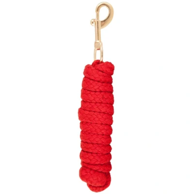 Abbildung von Premiere Leine Baumw. Geflochten mit Kupfer Karabiner Rot 2m
