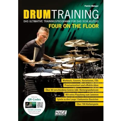 Abbildung von Drum Training Four On The Floor: das ultimative Trainingsprogramm für Schlagzeug