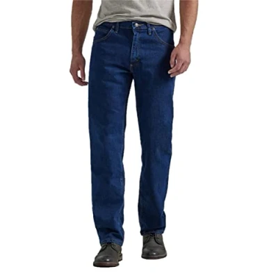 Abbildung von Wrangler Authentics Herren Klassische Five Pocket geradem Bein Jeans, Dark Indigo Flex, 31W / 32L