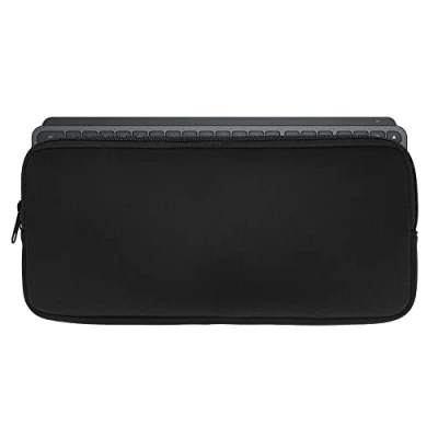 Abbildung von kwmobile Tastatur Hülle kompatibel mit Logitech Mx Keys Mini Wireless Neopren Schutzhülle Case Tasche für Neoprentasche Keyboard Schwarz