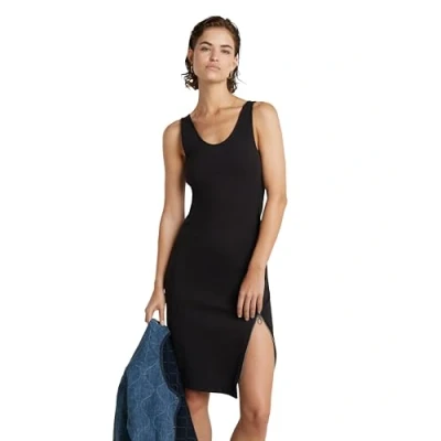 Abbildung von G Star Asymmetrical ZIP Dress Jerseykleid, Damen, Größe: XS, Black