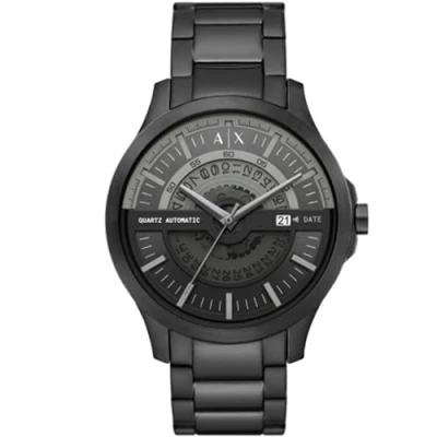 Abbildung von Armani Exchange Traditional Uhr, Herren, Größe: One Size, Black